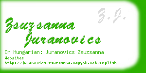 zsuzsanna juranovics business card
